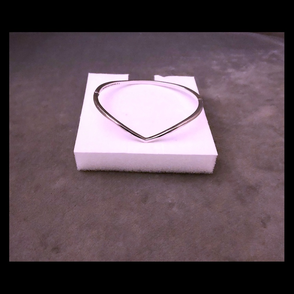 Pandora Wishbone Silver Bangle